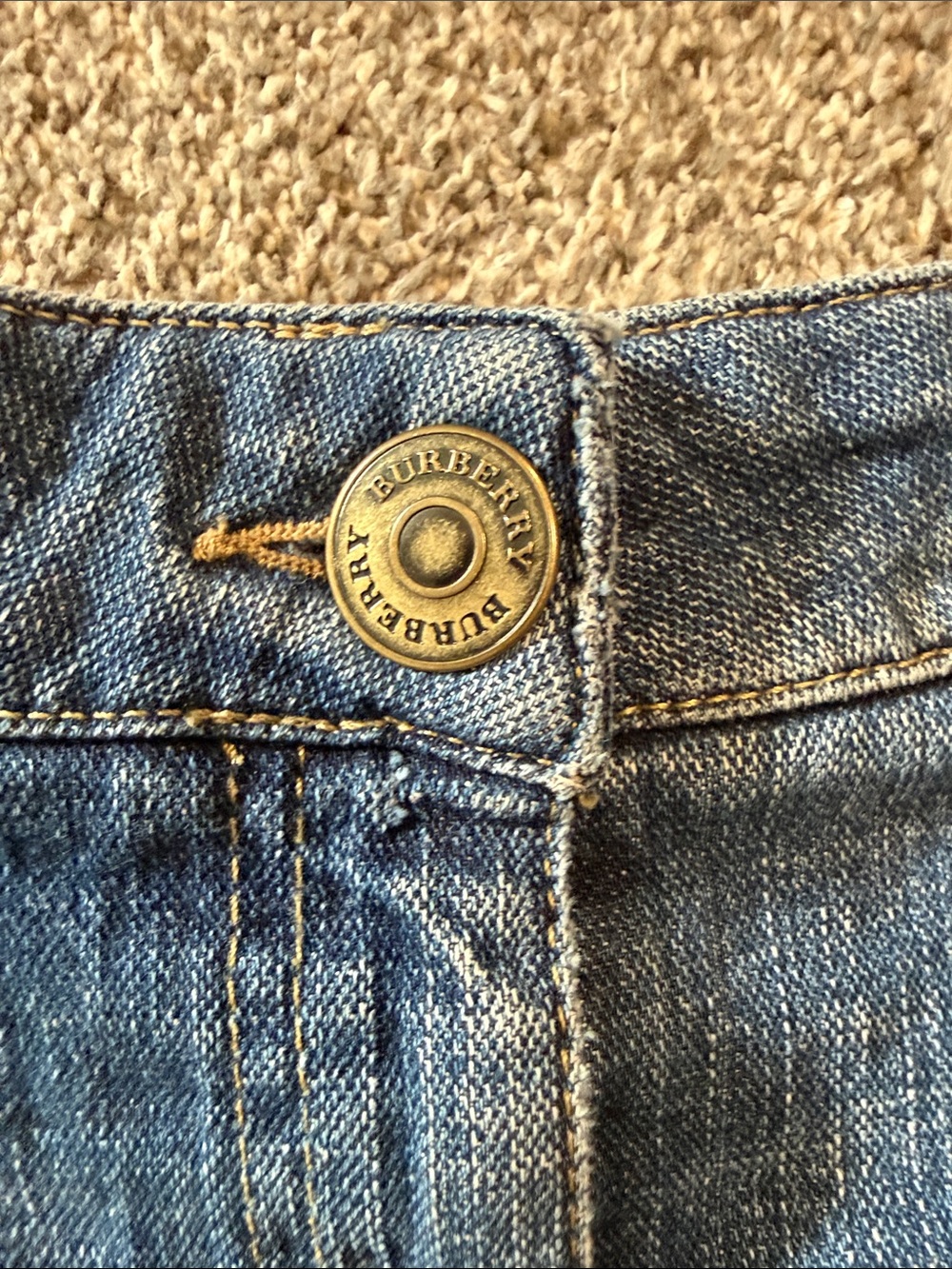 Burberry Vintage Denim Skirt - size 10/12 - Picture 4 of 5